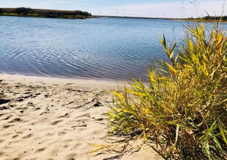 Sunset Beach at Lake Diefenbaker