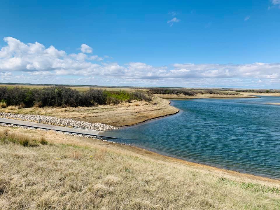 Sunset Beach at Lake Diefenbaker Boat Launch