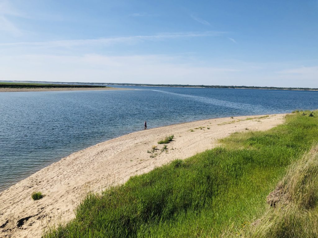 Sunset Beach at Lake Diefenbaker Saskatchewan