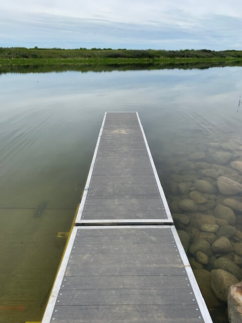 Sunset Beach at Lake Diefenbaker Dock