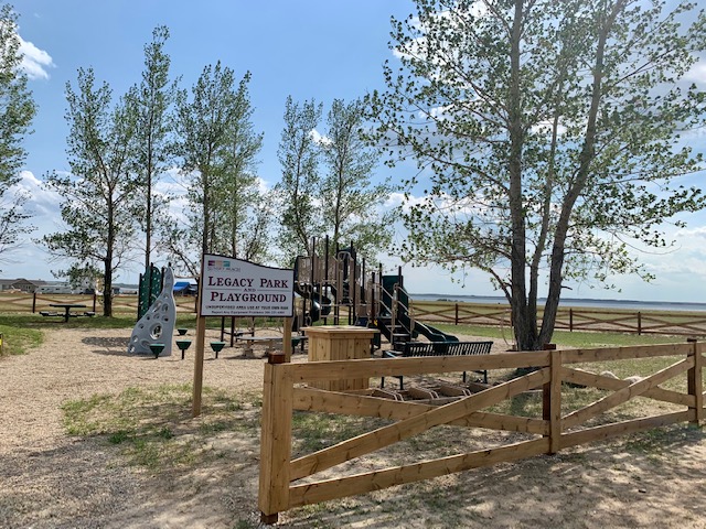 Legacy Park and Playground at Sunset Beach in Saskatchewan