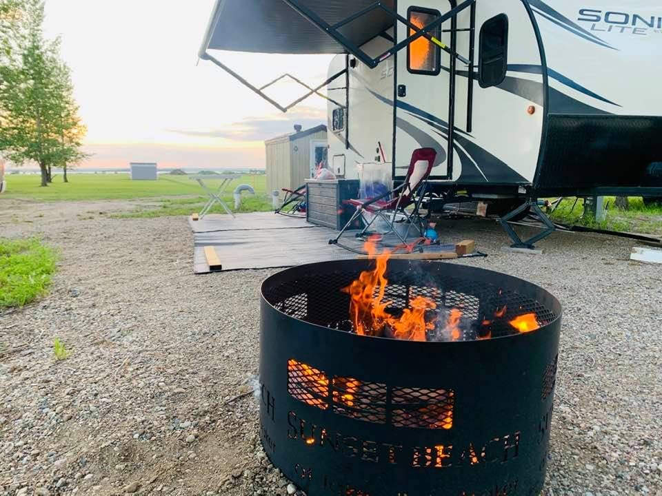 Sunset Beach at Lake Diefenbaker