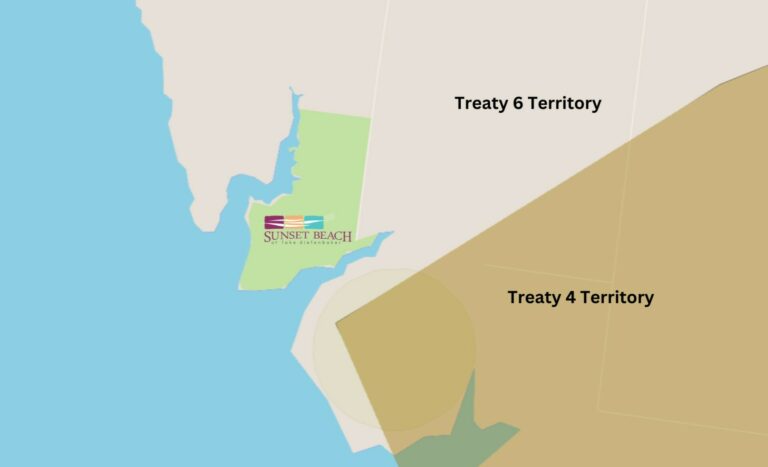 Treaty 4 and Treaty 6 Land Boundary near Sunset Beach